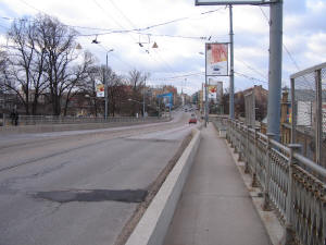 Riga 2005 g 9 janv - Skats uz Briiviibas ielu no Gaisa tilta